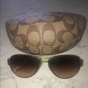 Coach sunglasses with case